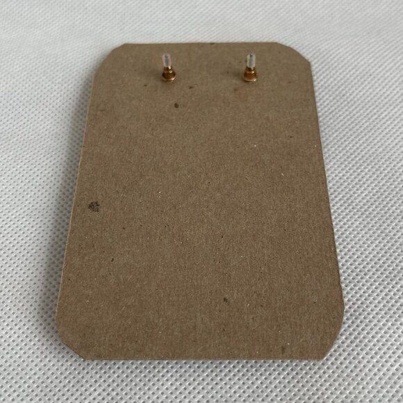 Rose Gold White Crystal Teardrop Dangle Earrings Fashion Jewelry NWOT - Picture 3 of 3